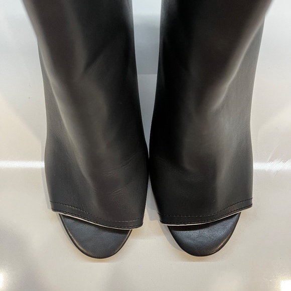 Joes Black Leather Open Toe Mule, Size 9 - Picture 4 of 6